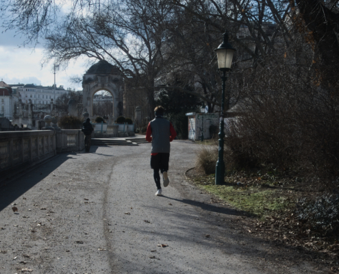 Jogger im Stadtpark